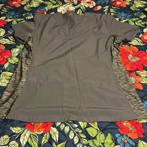 Medium grey scrub top